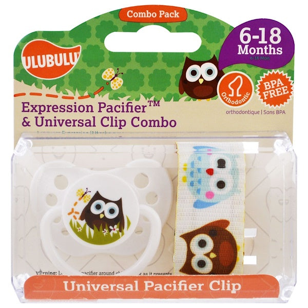 Ulubulu Pacifier Combo Owl 6-18m