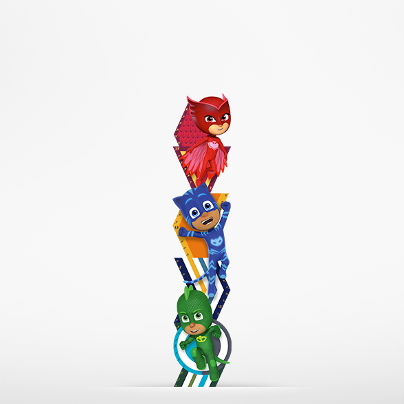 Oliver's Label Personalized Growth Chart Decals - PJ Masks