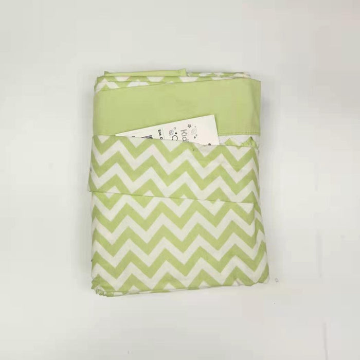 Kidicomfort Drapery Chevron Green 86ENS08