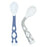 Kushies SiliBend Spoon 2pk - Mineral Blue/Day Dream Grey F110-B03