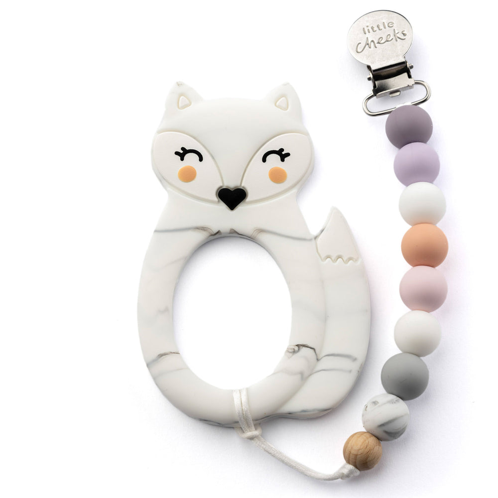 Little Cheeks Fox Clip - Marble LC-FOXC-MB