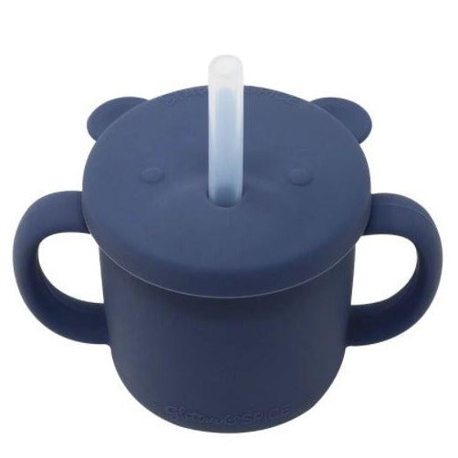 Glitter & Spice Silicone Cup - Midnight Blue