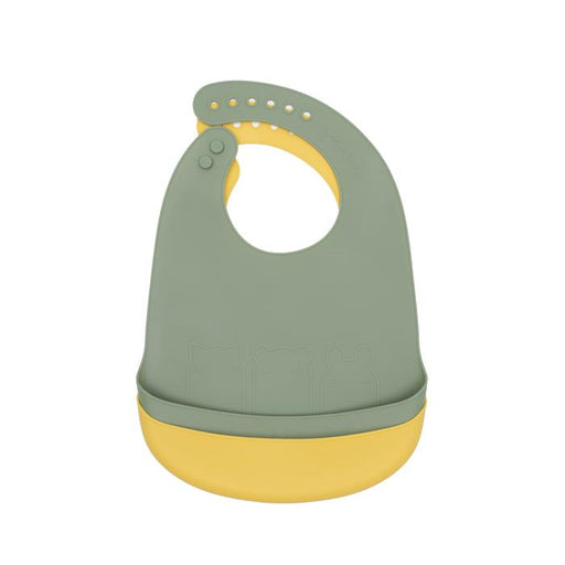 We Might Be Tiny Catchie Bibs Sage + Yellow TICB05