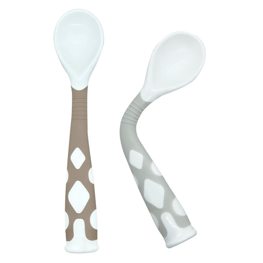 Kushies SiliBend Spoon 2pk - Toasted Almond / Dream Grey F110-N03