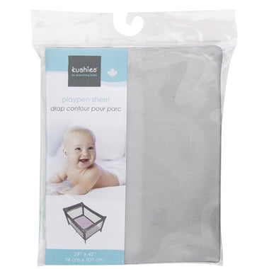 Kushies Portable Playpen Sheet - Grey S345-GRY
