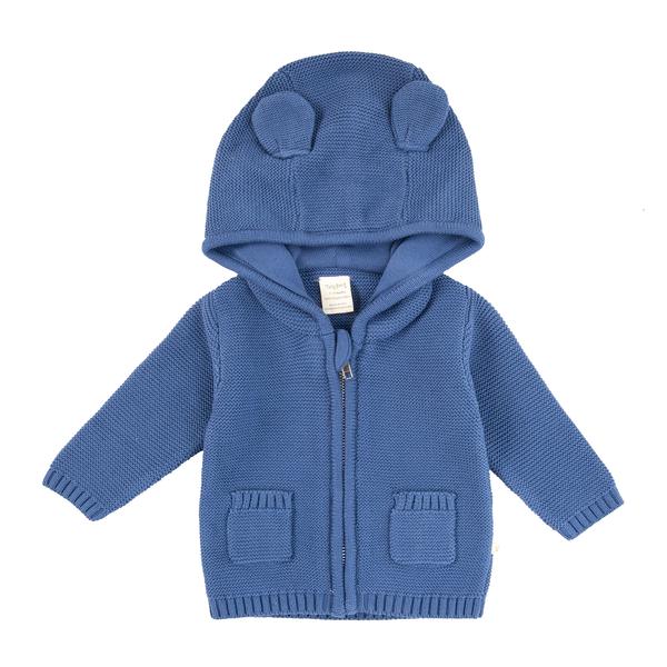 Tiny Twig Knitted Hoodie - Sapphire TTW20-K4