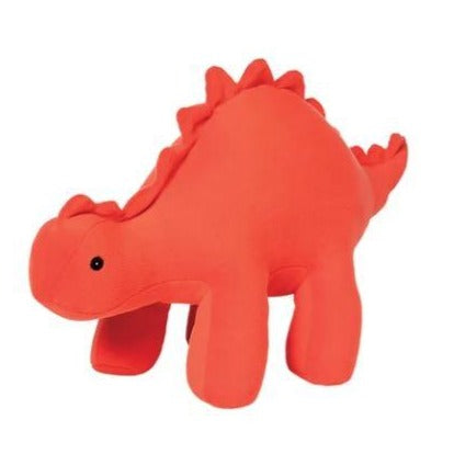 Manhattan Toys Velveteen Dino Gummy Stegosaurus Coral 159470