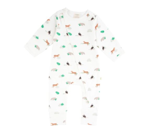 Tiny Twig Long Sleeve Zipsuit - Animal Kingdom TTW20-01