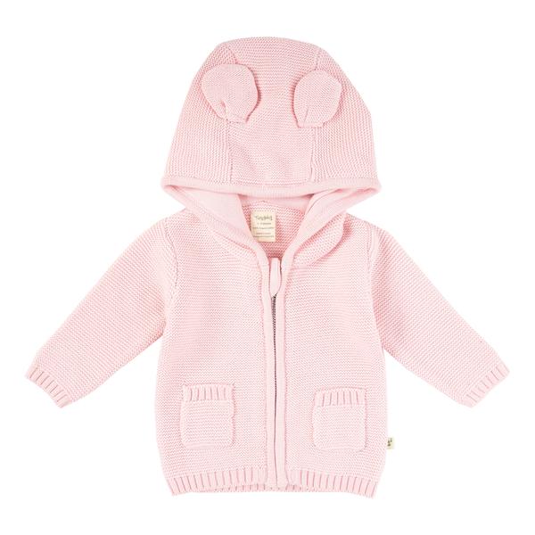 Tiny Twig Knitted Hoodie - Soft Pink TTW20