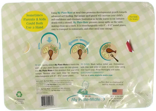 My Plate-Mate for Kids - Spill Guard for Plated Meals