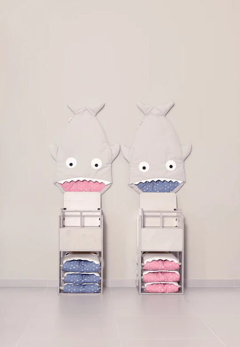 Baby Bites Baby Winter Sleeping Bag - Stone Grey & Blue Clouds