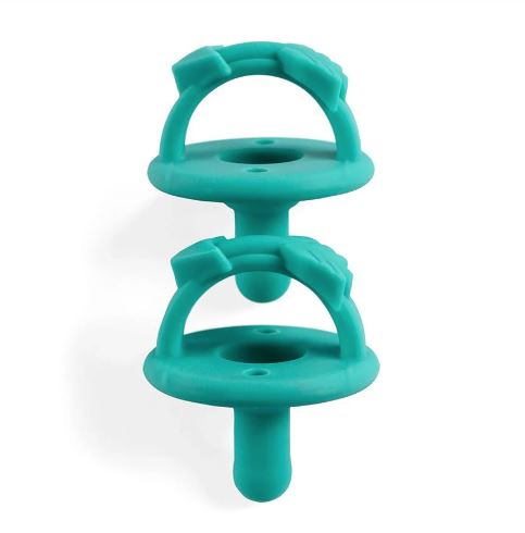 Itzy Ritzy Sweetie Soother 2pk - Surf Blue Arrows