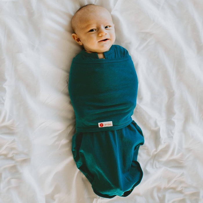 Embe Starter Swaddle Long Sleeves - Spruce SLSSOL1025