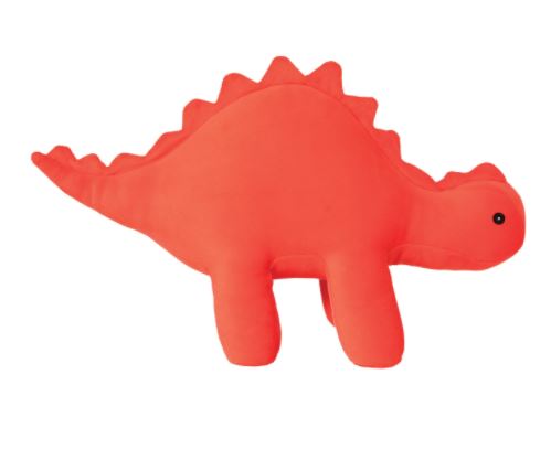 Manhattan Toys Velveteen Dino Gummy Stegosaurus Coral 159470