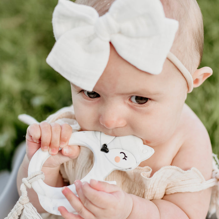 Little Cheeks Fox Clip - Marble LC-FOXC-MB