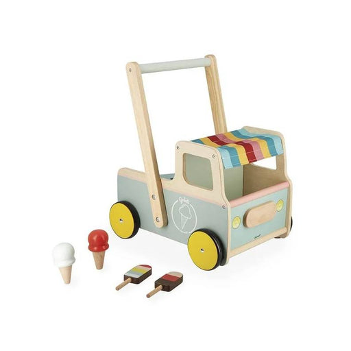 Janod Ice Cream Cart Push-Along Trolley