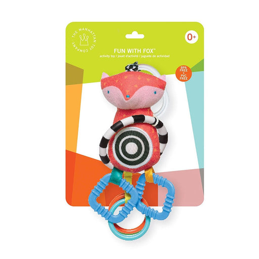 Manhattan Toy Fun with Fox Rattle & Teether
