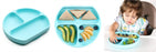Bumkins Silicone Grip Dish Blue (BK367)