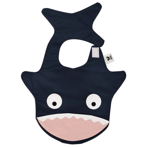 Baby Bites Waterproof Shark Bib - Blue Navy