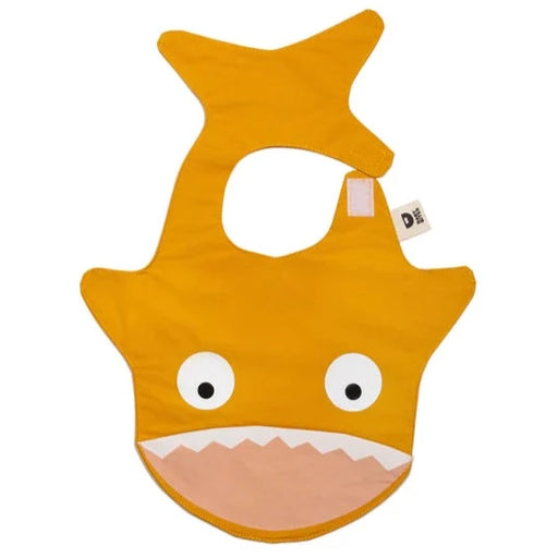 Baby Bites Waterproof Shark Bib - Yellow