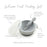 Bumkins Silicone First Feeding Set with Lid & Spoon - Grey