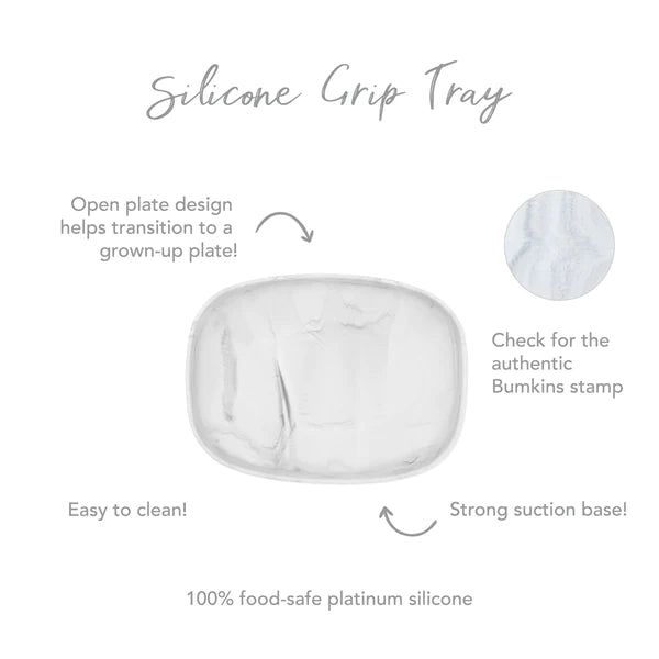 Bumkins Silicone Grip Tray - Marble