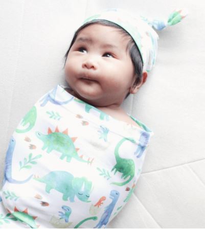 Itzy Ritzy Cutie Cocoon and Hat Set - Dino