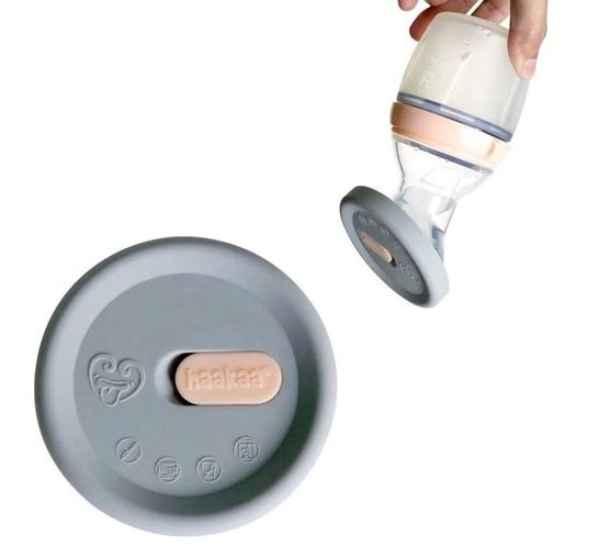 Haakaa Silicone Breast Pump Cap - Grey MHK053