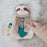 Itzy Ritzy Lovey Plush with Silicone Teether - Sloth