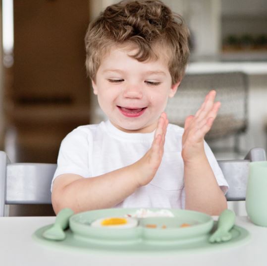 Ezpz Mini Feeding Set - Sage