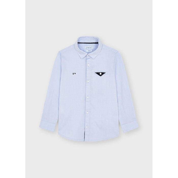 Mayoral Long Sleeve Dress Shirt - Celeste (4165-29)