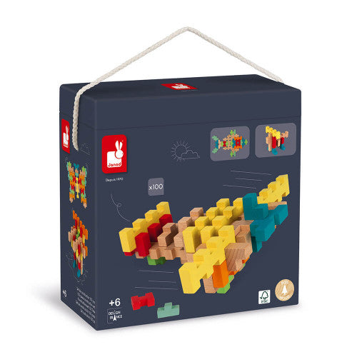 Janod 100-Piece Construction Set J08301