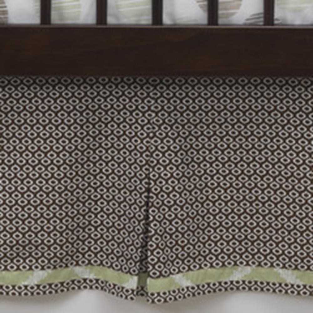 Lambs & Ivy Dust Ruffle Giraffe Geo Pleated