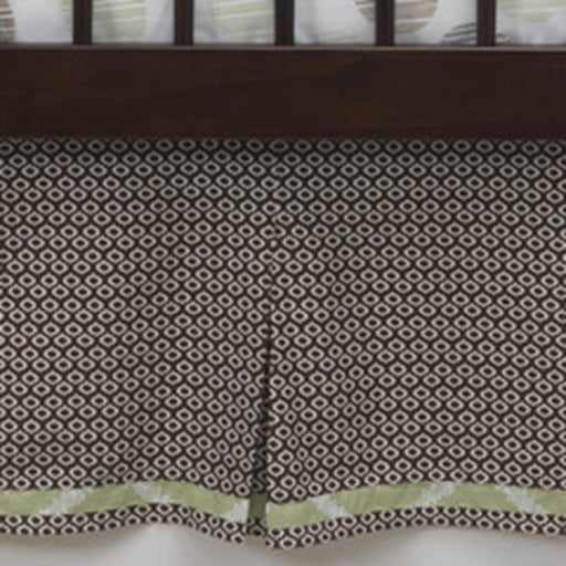 Lambs & Ivy Dust Ruffle Giraffe Geo Pleated