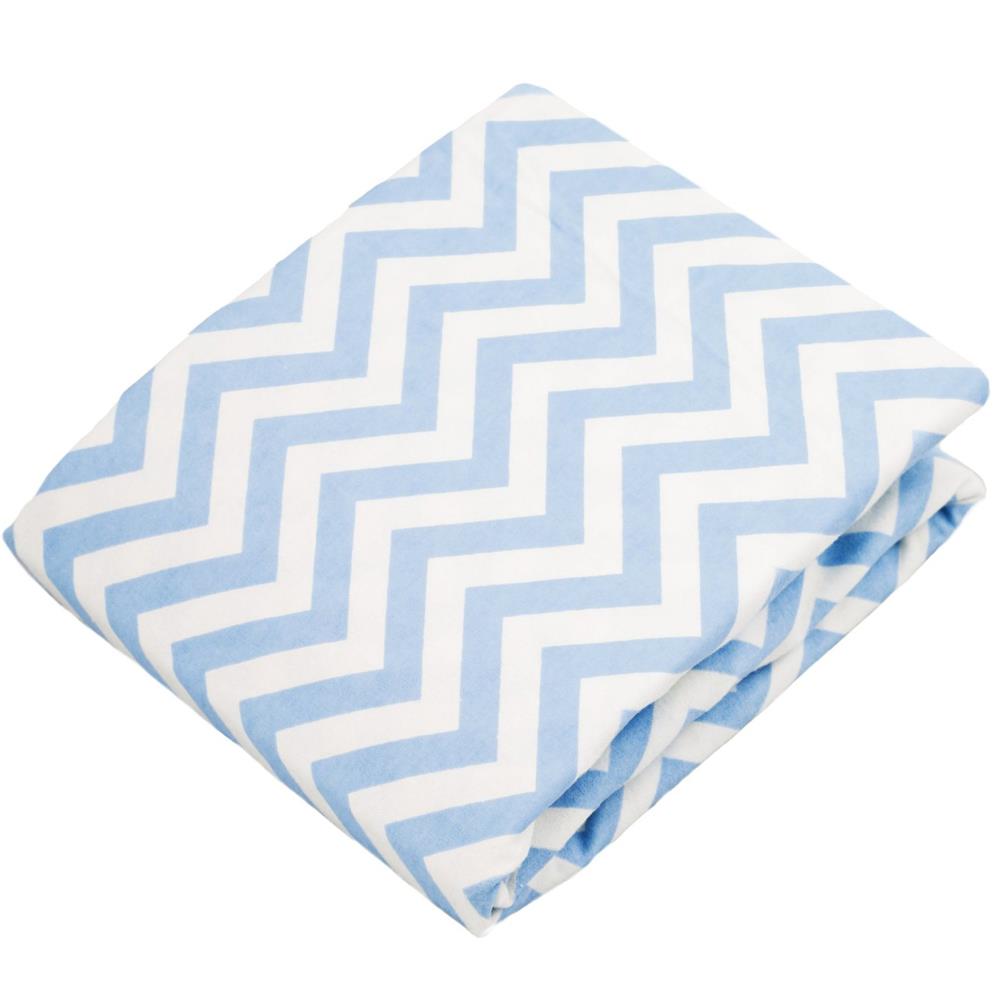 Kushies Change Pad Fitted Sheet Blue Chevron S347-505