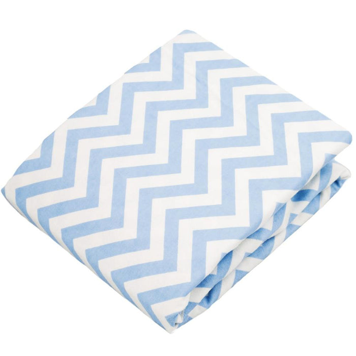 Kushies Change Pad Fitted Sheet Blue Chevron S347-505