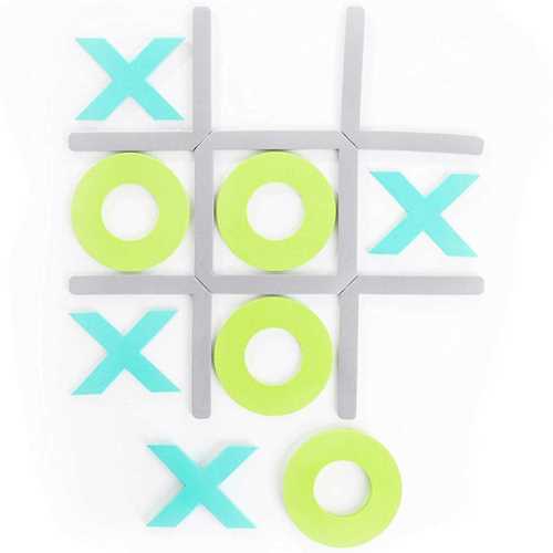 Prince Lionheart Tic Tac Toe Bath Puzzle Blue&Green 6pk