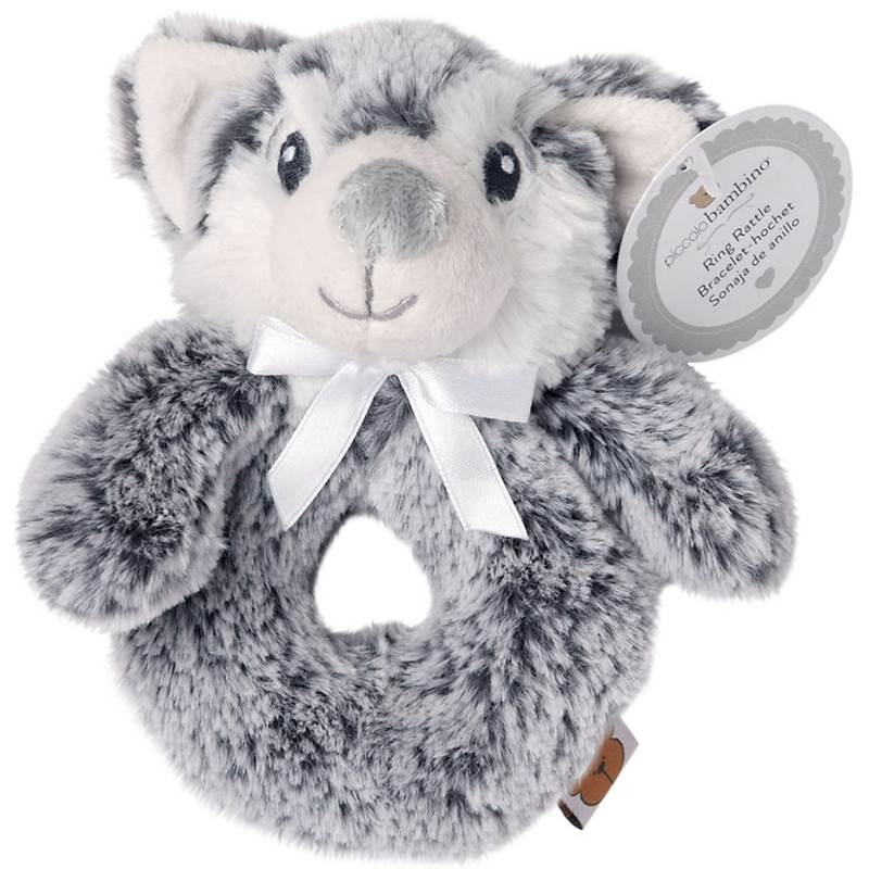 Piccolo Bambino Rattle Grey Wolf PB1317GY
