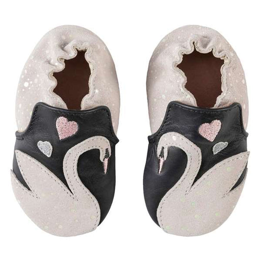 Robeez Soft Soles Shoes - Sadie Swan Black