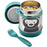 3 Sprout Stainless Steel Food Jar Teal Bear