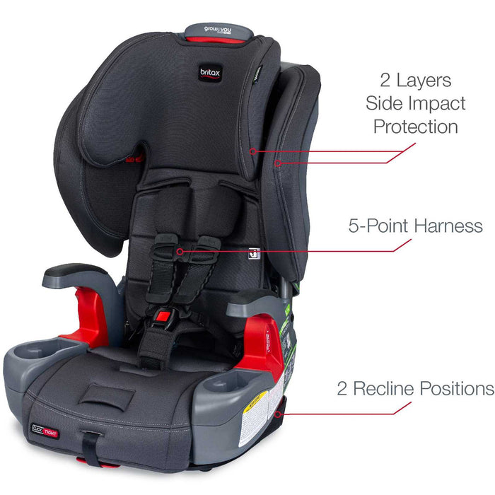Britax Grow with you Click Tight Booster Car Seat - Cool N Dry