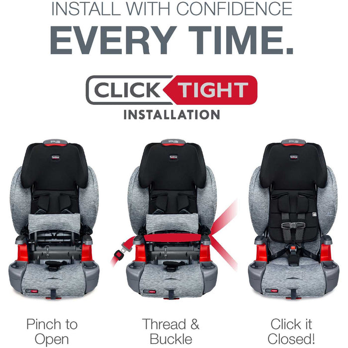 Britax Grow with you Click Tight Booster Car Seat - Cool N Dry