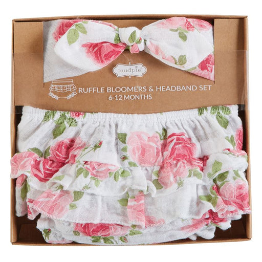 Mudpie Headband Bloomer Set Rose 6-12m M10190040-12