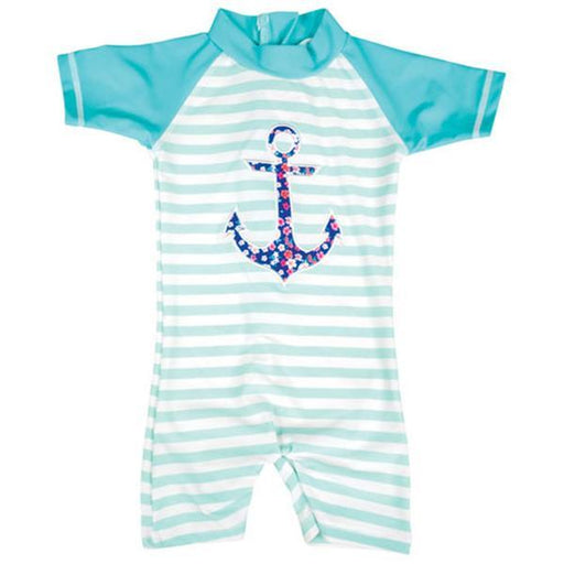 Banz Swimsuit Girls Anchor Sleeved Swimsuit