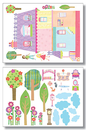 Wallies Peel & Stick Decor Play House