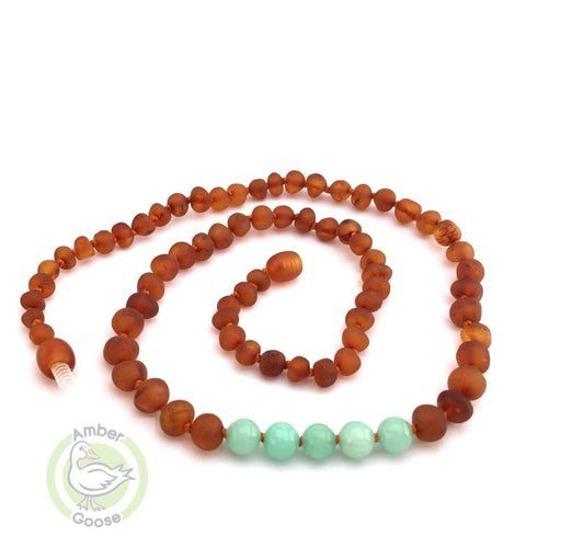 Momma goose Raw Cognac&Amazonite S (1052S)
