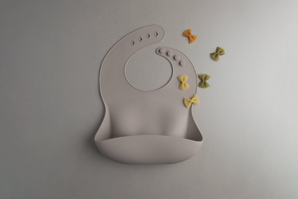 Loulou Lollipop Silicone Bib - Mushroom