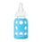 LifeFactory Glass Baby Bottle with Silicone Sleeve 4oz-Sky Blue