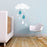 Trendy Peas Wall Decals Rain Dorp White/Teal