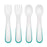 Oxo Plastic Fork & Spoon - Teal